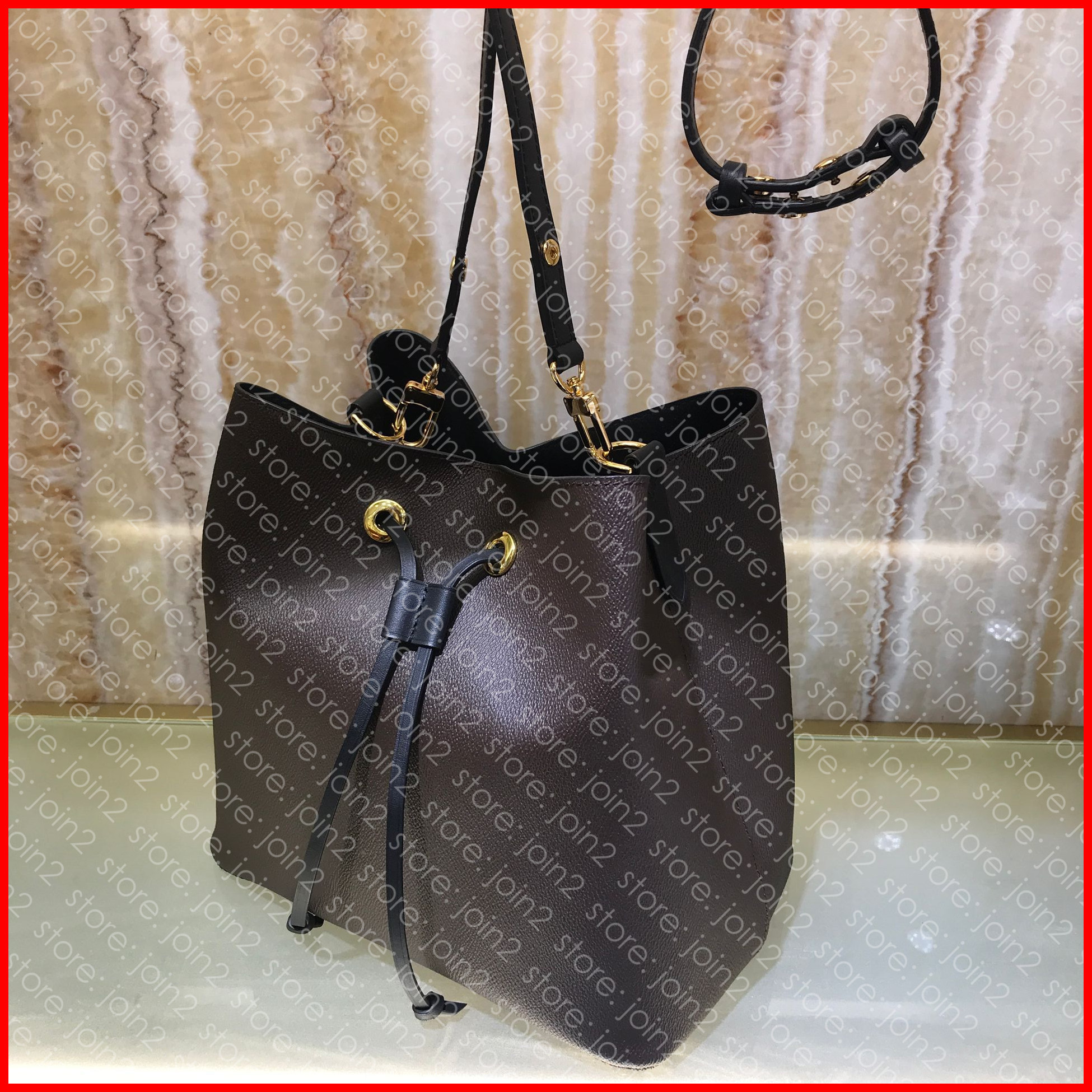 

M44020 NEONOE MM Designer Womens Drawstring Bucket Cross body Shoulder Bag Purse Luxury Pochette Accessoires Pouch Cle NÉONOÉ PETIT NOÉ BB, Do not buy!! this option invalid!