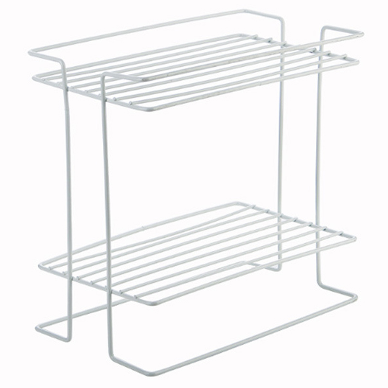 

Kitchen Double Racks Countertop Wrought Iron Spice Rack Condiment Storagekitchen Supplies Home Floor Rack