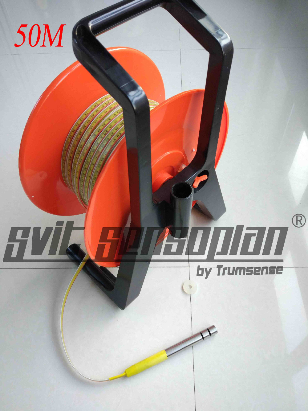 

Factory Supplying 50 Meter Portable Steel Ruler Water Level Meter For Lake Depth Or Well Depth Measuring Other Length Available