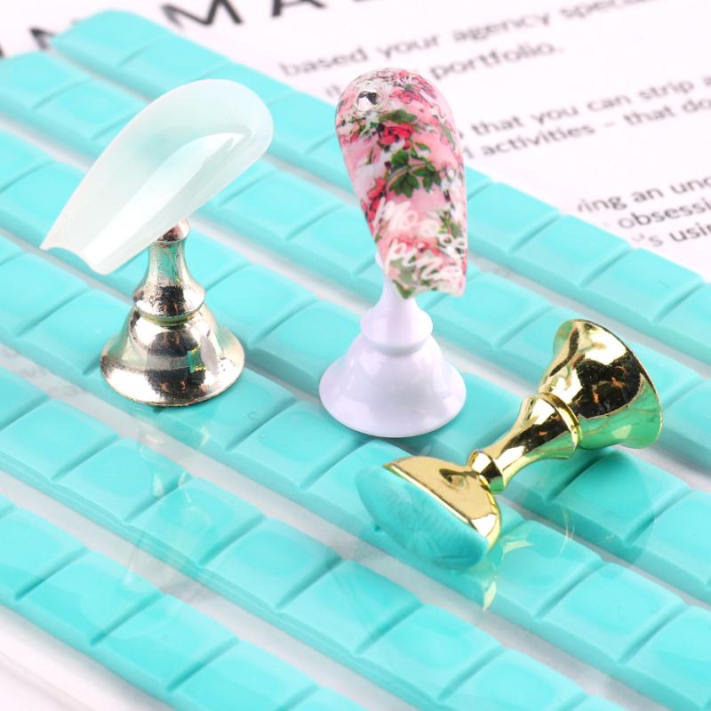 

Adhesive Glue Fixing Clay For Flase Nails Tips Nail Art Display Non-trace Sticky Plasticine DIY Practice Pro ManicureTool BE1783, 1030-clear