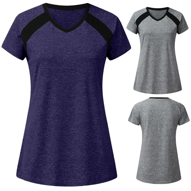

Quick Dry T shirt Women Loose T-shirts Solid Soft Sports Tops Women Yoga Top Shorts Sleeve Yoga Shirts Breathable