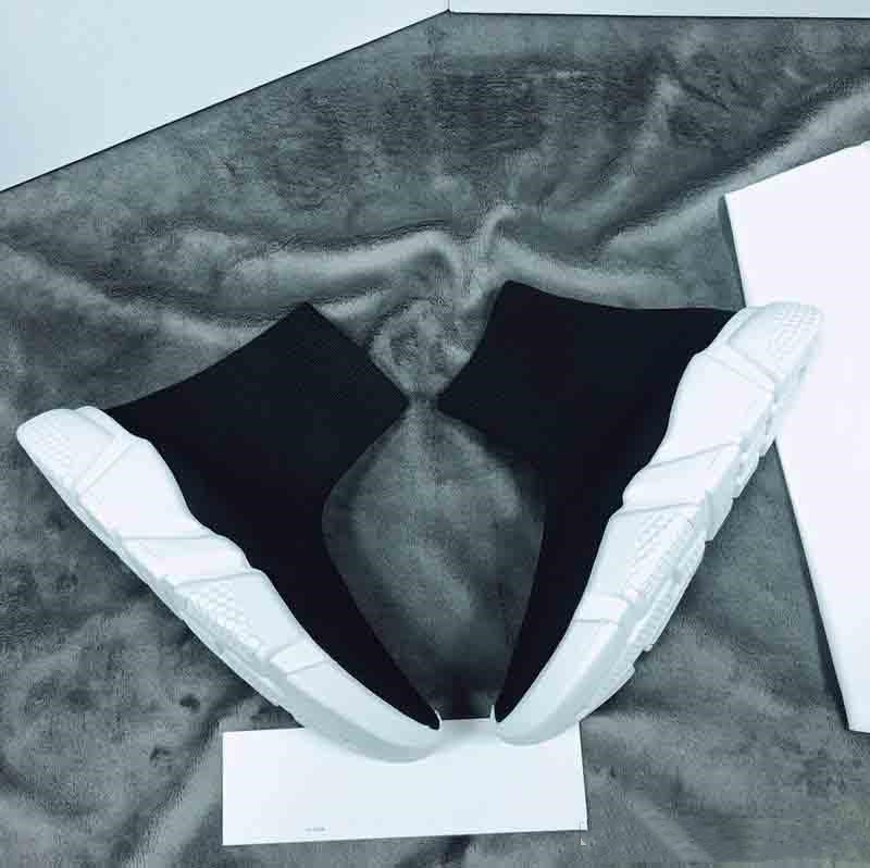 

Superstar Kids Women Fashion Stretch Fabric High Top Breathable Slip On Socks Shoes Ankle Running shoes Flat, Pic 1