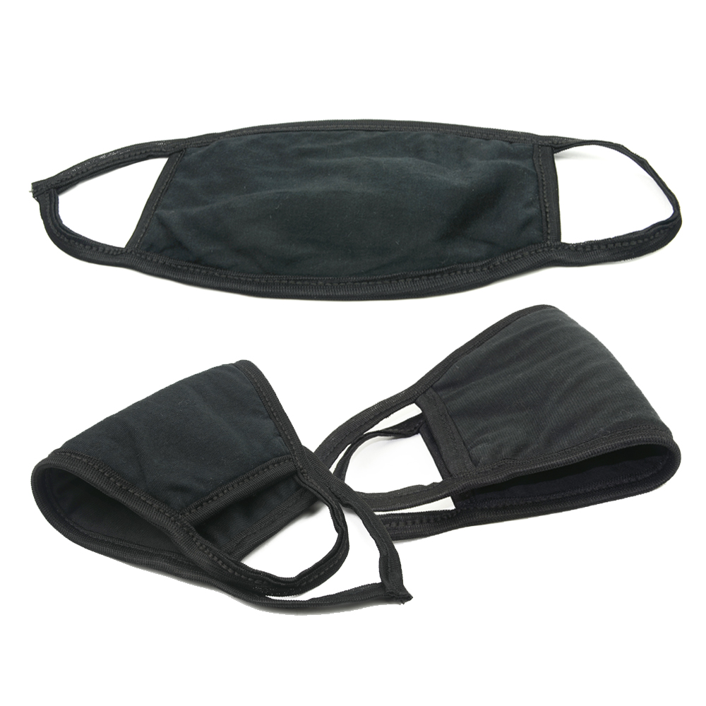 

10pcs Motorcycle Mask Cotton Dustproof Mouth Face Mask Unisex Black Cycling Anti-Dust Cotton Protective Cover Masks, 10