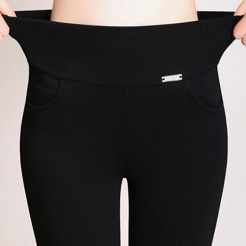 black work pants stretch