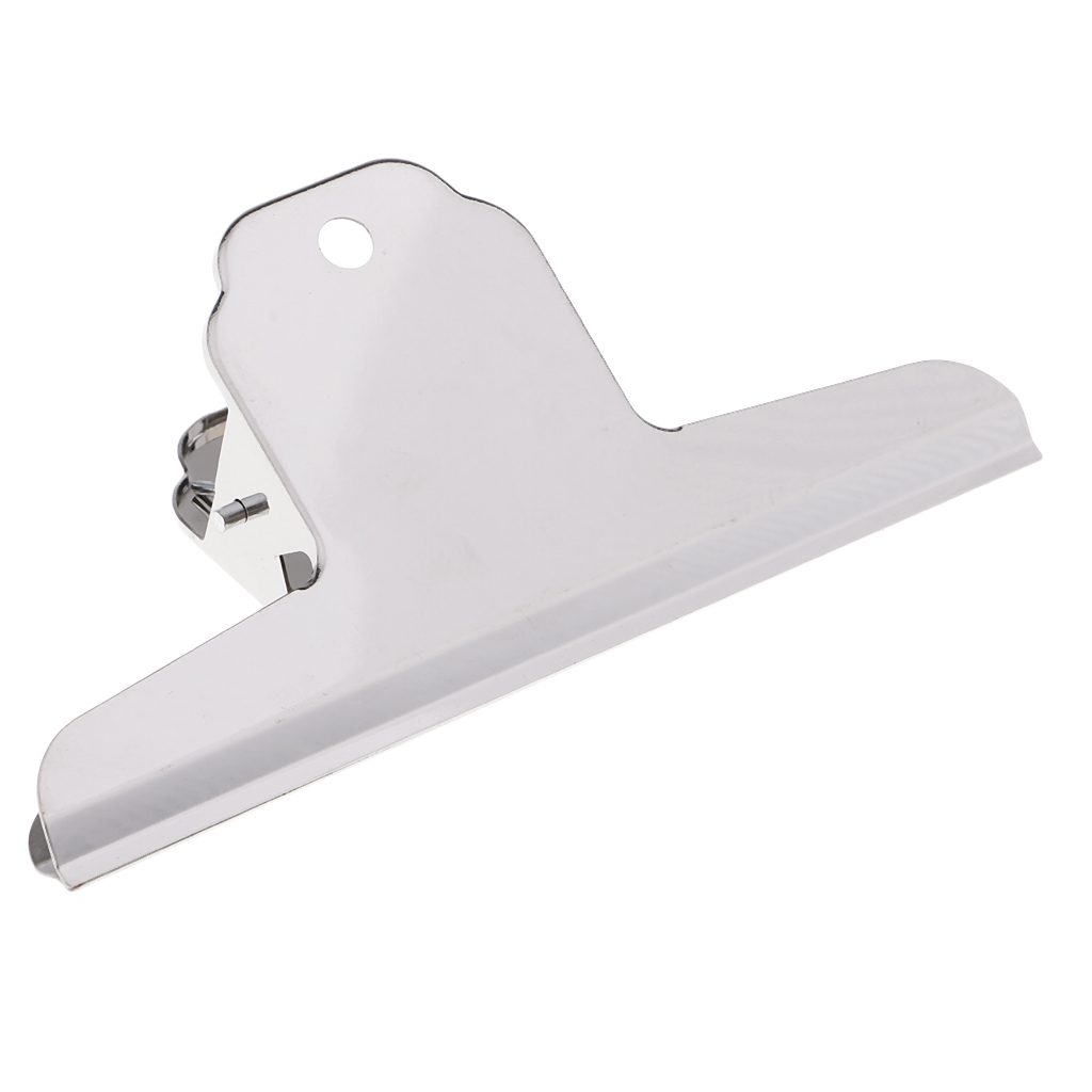 

silver tone metal bulldog clips stainless steel hinge clips office /school clamps big size strong grip clips
