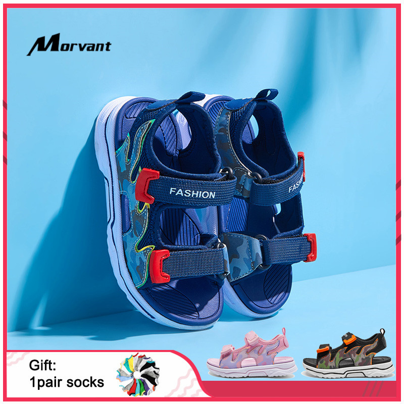 

Kids Sandals Fashion Comfortable Children's Sandals Soft Space Leather Boys Girls Shoes EVA Non-slip Lightweight Kids Sandal, Blue