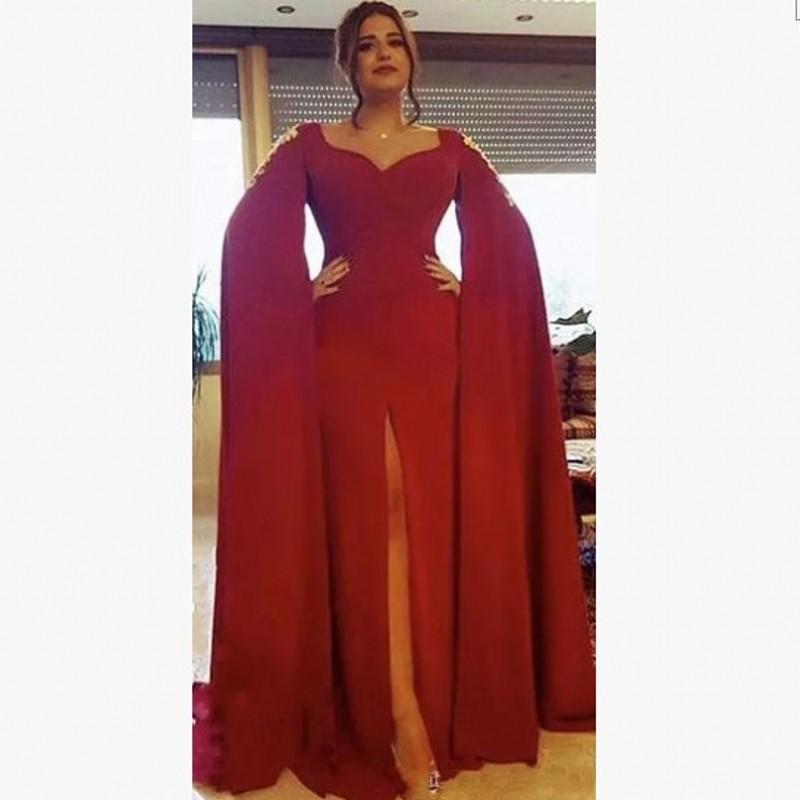 

Long Arabic Prom Evening Dresses Mermaid Robe De Soiree Red Formal Gowns, Blue