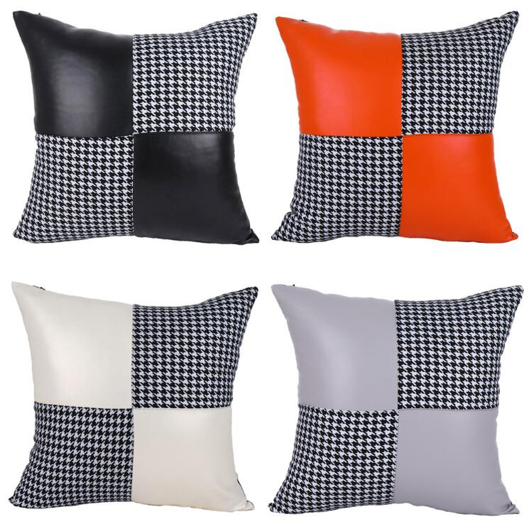 Cushion Cover Solid Color Soft Pillowcase Office Home Bed Sofa Car Décor New