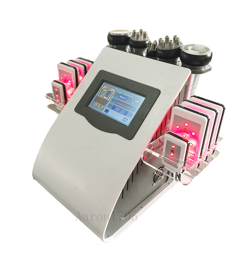 

Ultrasonic cavitation liposuction radio frequency 8 pads lipo laser slimming vacuum RF cellulite removal skin care salon beauty machine