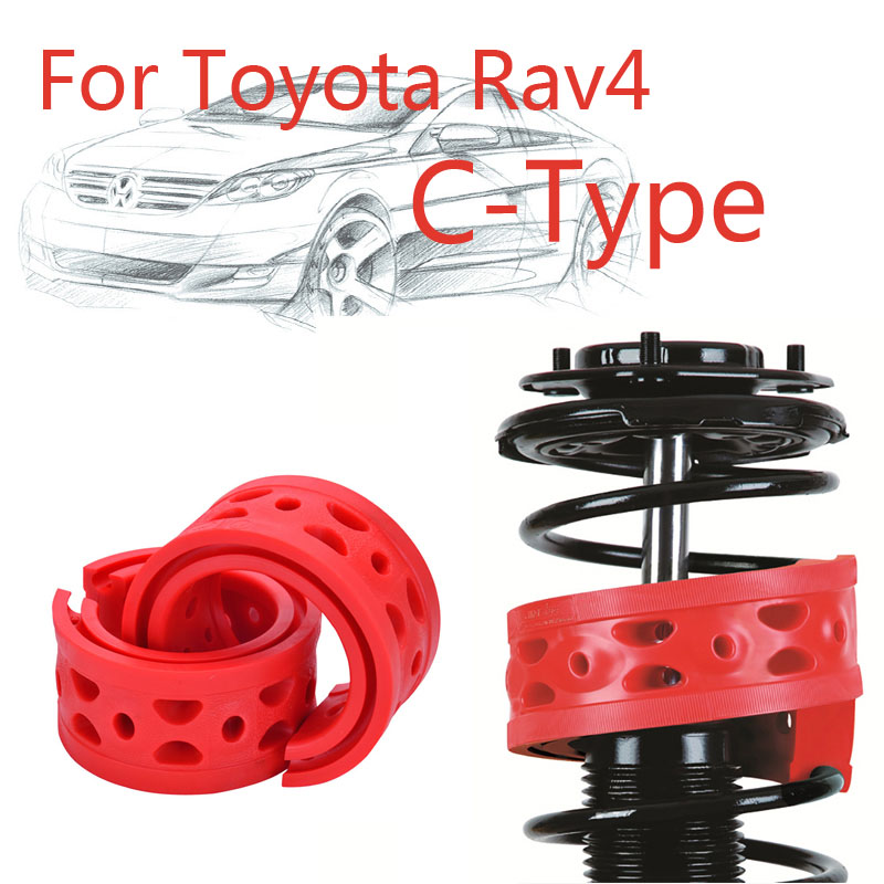 Jinke 1pair Size-C Rear Shock SEBS Bumper Power Cushion Absorber Spring Buffer For Toyota Rav4-image-443355276