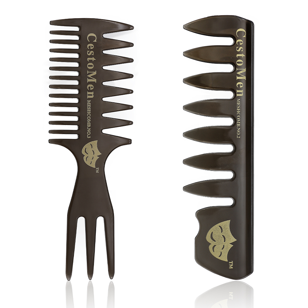 

Plastic Wide Large Tooth Comb Mens Beard Comb Beard Professional styling Comb Tooth Brush Hairdressing Tool