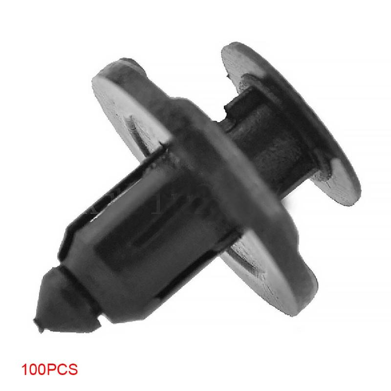 

100pcs Push Mixed Plastic Shield Auto Fasteners 8mm Hole Car Rivet Retainer Door Panel Push Fascia For