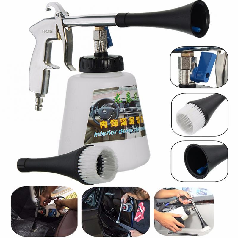 

High-Pressure Cleaning Gun Type Surface Interior Exterior Air Washing Tool Car Seat Sofa Windows Leather Cleaning Tool