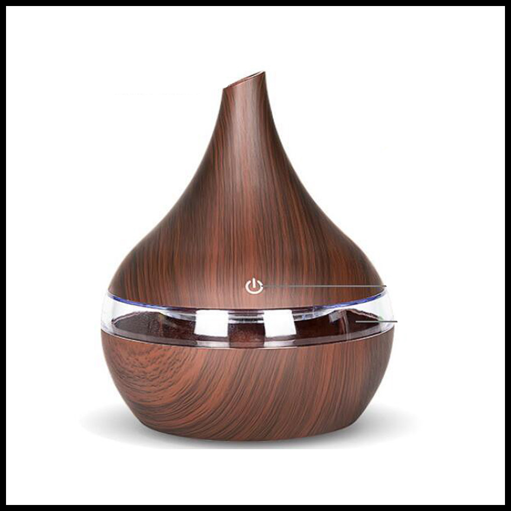 

300ml USB Electric Aroma Air Diffuser Wood Ultrasonic Air Humidifier Essential Oil Aromatherapy Cool Mist Maker For Car Home