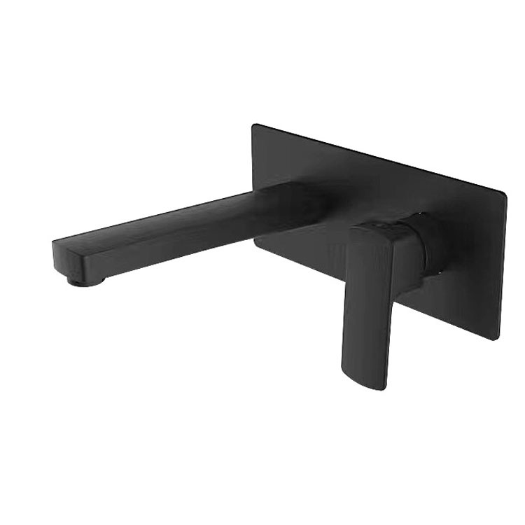 

Modern Brass Wall Basin Mixer Tap Bathroom Sink Faucet Swivel Spout Bath With Single Lever In MaBlack Burnished Gold Rose