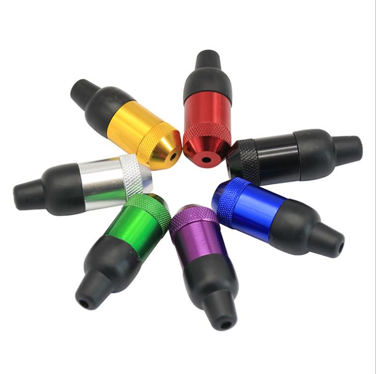 

New Type of Rubber Pacifier Pipe Smoker 2019 Multi-color 53MM Small Aluminum Snuff Pot Smoker