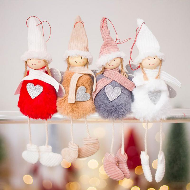 

Christmas Decoration Pendant Christmas Cute Angel Plush Doll House Ornaments Tree Creative Decorative Ornaments