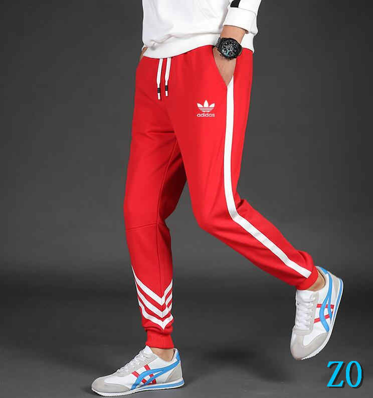 Mens Red Adidas Track Pants