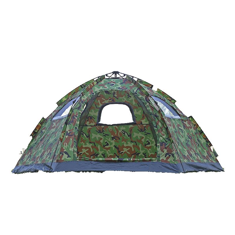 

Factory Direct Hex Camouflage Single-layer Automatic Speed Open Big Tent 5-8 People Outdoor Supplies Tent Wholesale