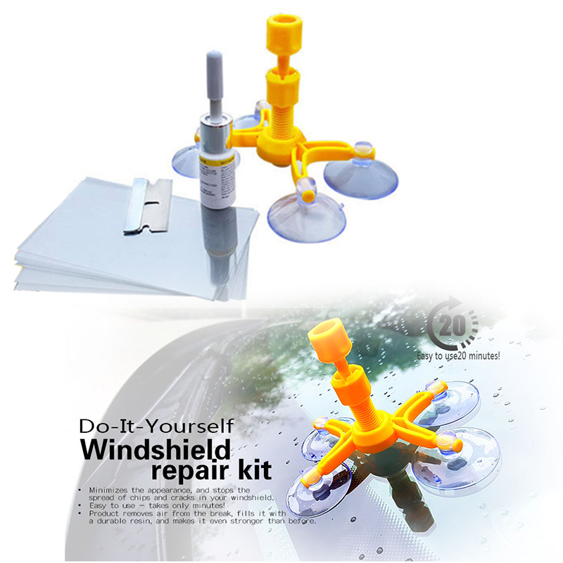 1 set wicshield Verre Scratch Repair Kits Fenêtre Outils de réparation du pare-brise Restauration de fissure Écran de fenêtre de fenêtre Style de