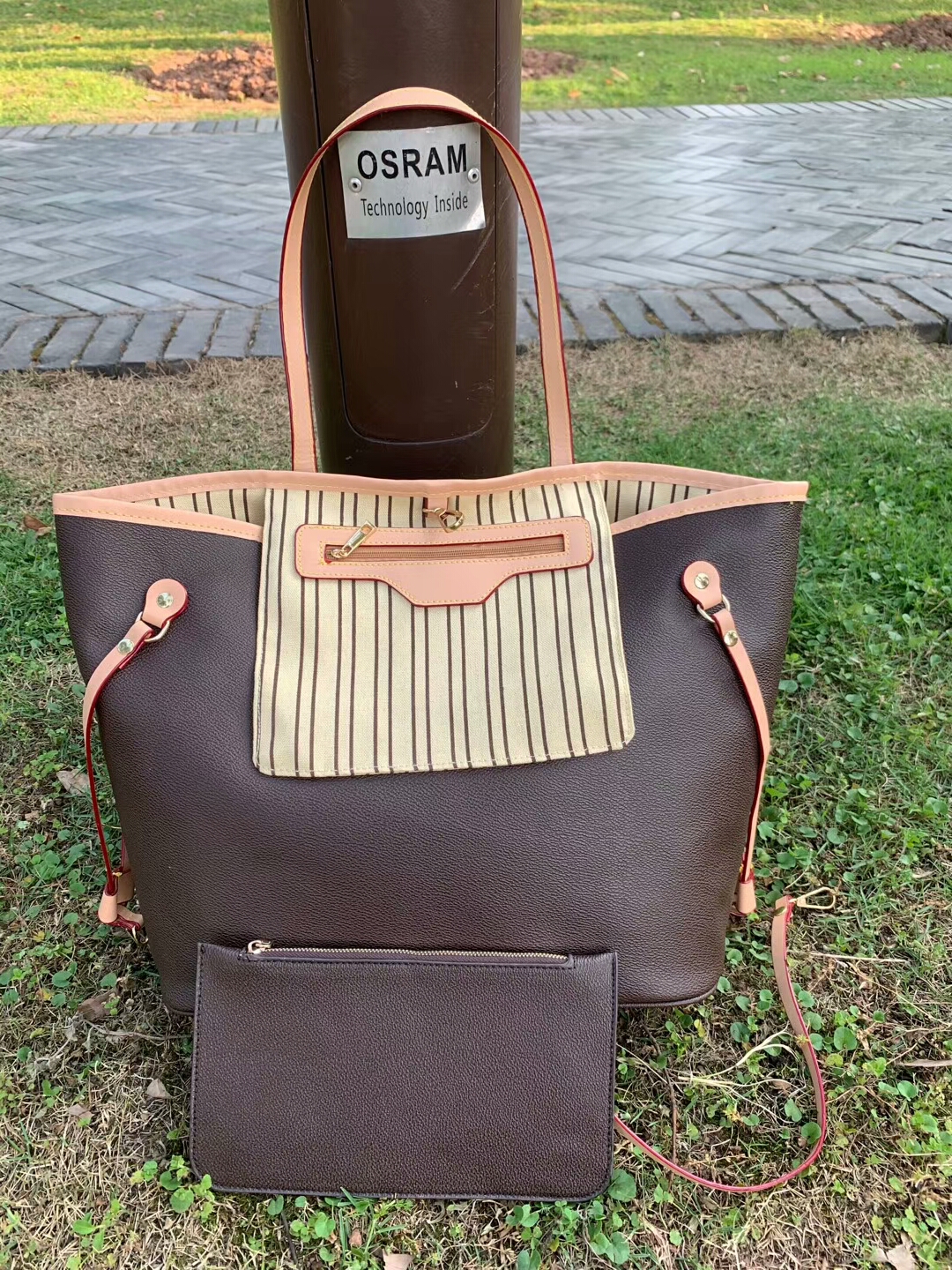 

Europe praid grid women bag handbag famous designer handbags ladies fashion tote womens shop bags backpack purses, Brown letter floral