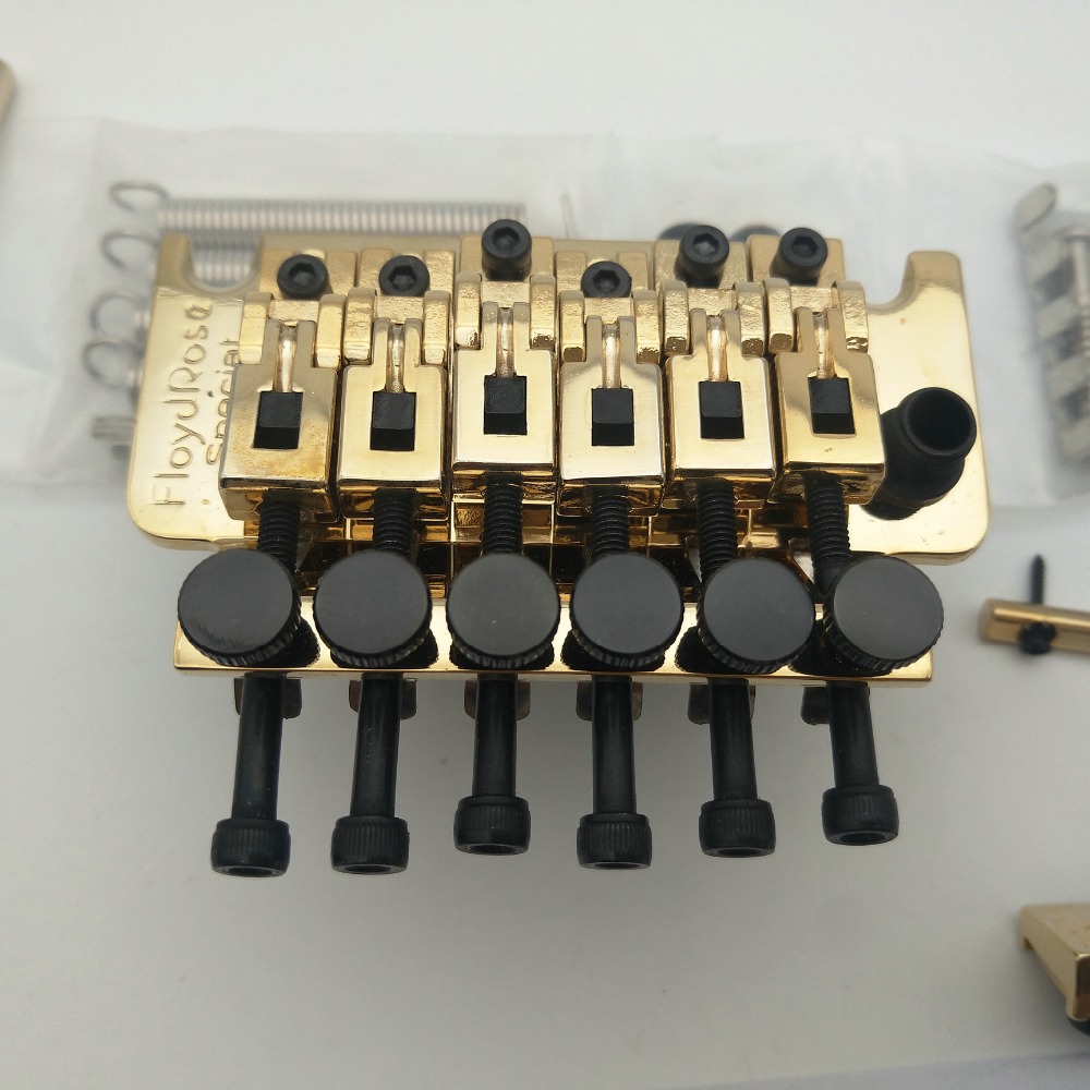 

HOT Gold FR System Tremolo Guitar Bridge Double Vibrato Locking Nut 42mm / 43mm /Made in Korea