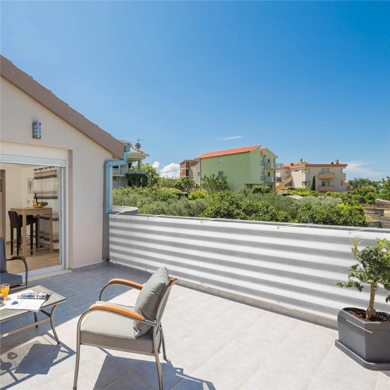 

New Garden Sun Shade Net 0.9x5m Balcony Privacy Screen Fence Mesh For Balcony Windscreen Sun Shade UV-Proof GRS, Gray