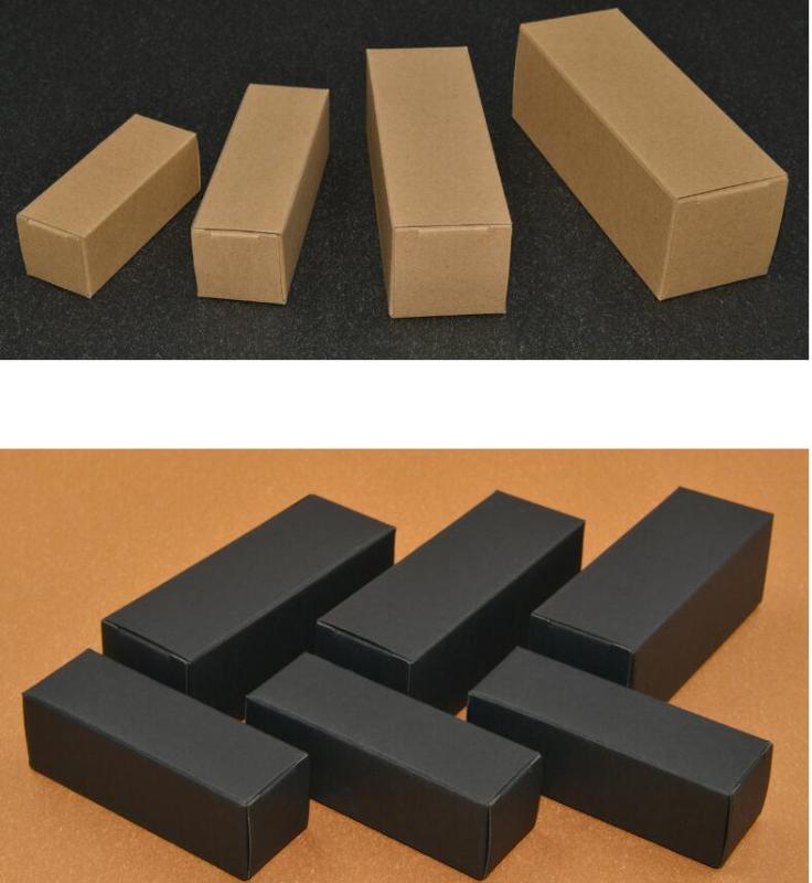 

Small Kraft Paper Cardboard Box For Cosmetic Essential Oil Package Box Rectangle Perfume Bottle Packaging Boxes