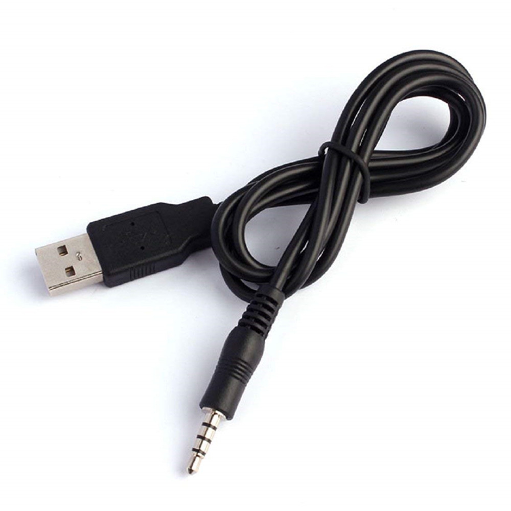 

3.5mm Jack/Plug to USB Data Cable for MP3/MP4 PC, Black
