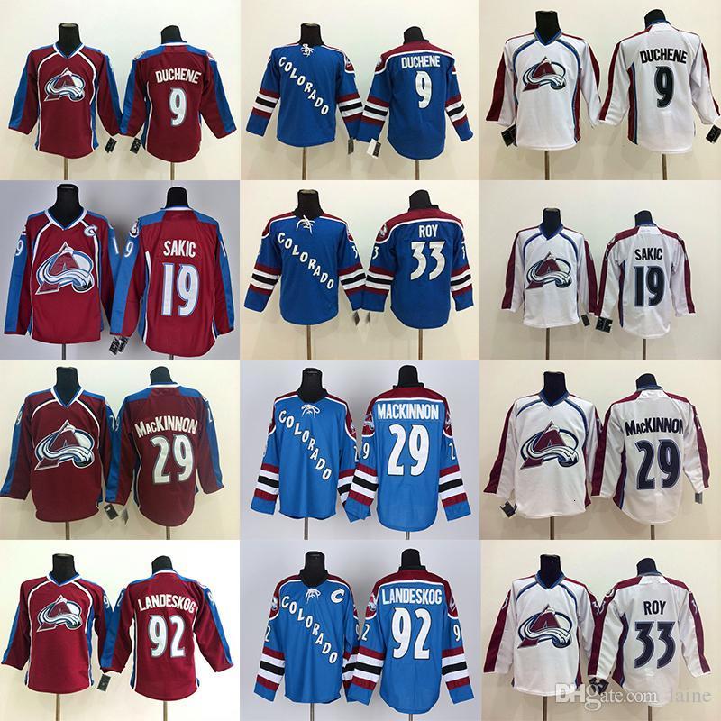 

Colorado Avalanche jersey 29 Nathan MacKinnon 92 Gabriel Landeskog 96 Mikko Rantanen Stitched 9 Matt Duchene 19 Joe Sakic hockey Jerseys, Wine red