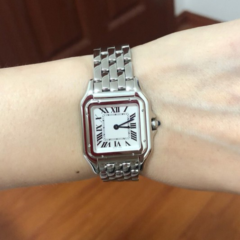 

50%off WSPN0006 WSPN0007 Steel Case watch 27mm/22mm White Dial Swiss Quartz Womens Ladies Stainless Watches, Watch box only
