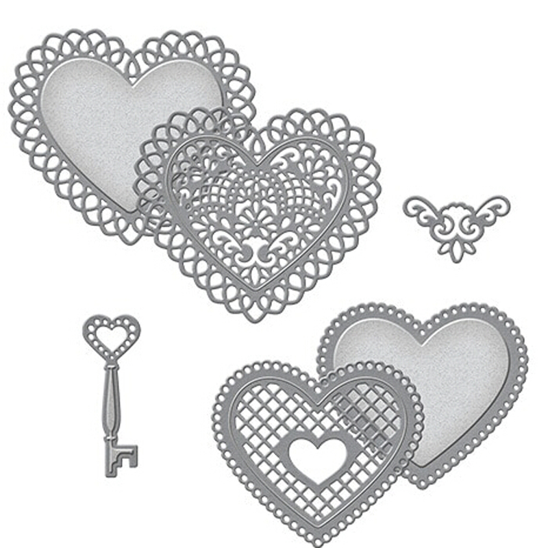 Template-grabación en relieve-Artesanía Corte De Metales Die-Love-Corazón-Stencil