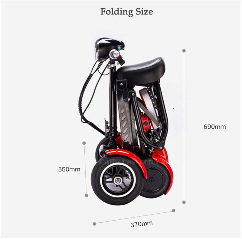 Daibot Four Wheel Electric Skateboard Portable Electric Scooters 10 Inch 36V Foldable Electric Scooter For DisabledElderly (12)