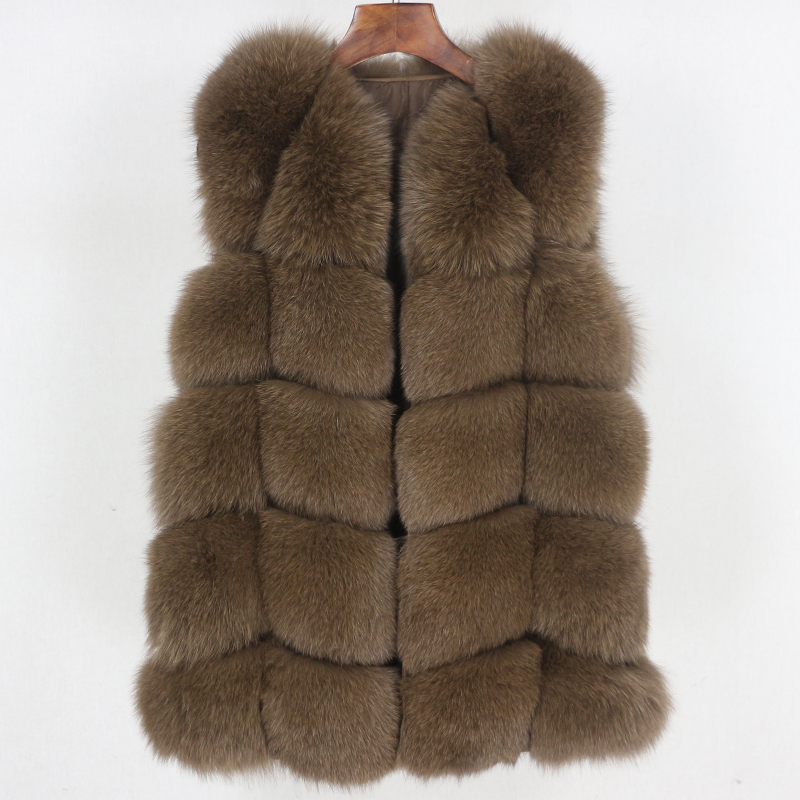 

Winter Jacket Women High Quality 2020 New Real Fur Vest Coat Natural Big Fluffy Fur Outerwear Streetwear Thick Warm, Smaller fur style