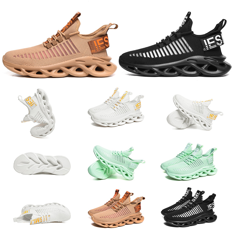 

outdoor casual walking men women running shoes triple black green white brown net surface breathable comfortable trainers designer sneakers, A1