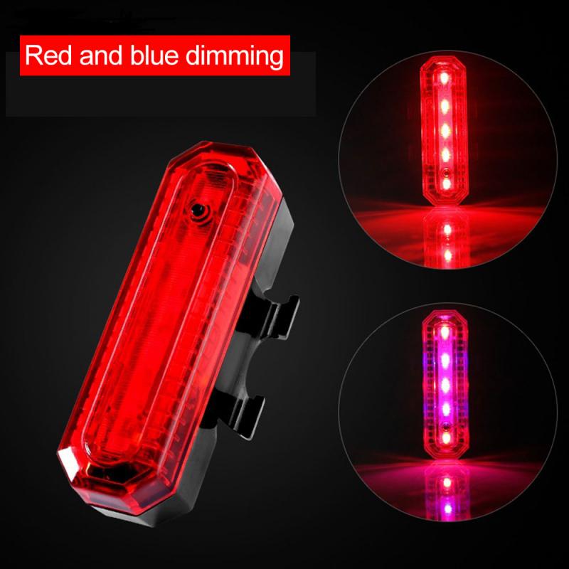 

Bike Lights Bicycle Light Outdoor USB Rechargeable Mountain Rear Night Ride Safety Warning LED Portable Flash