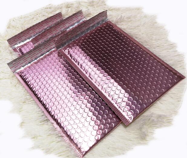 

Rose Gold Bubble Envelop Metallic Rose Gold Foil Bubble Mailer for Gift Packaging, Wedding Favor Bag Free Shipping