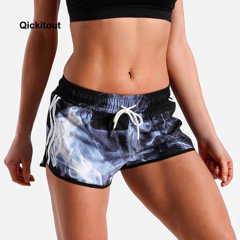 

Qickitout Sexy Casual Mini Shorts Workout Waistband Skinny Women Summer Silk Slim Dark Blue Smoke Linger Loose Shorts Big Size, As pic