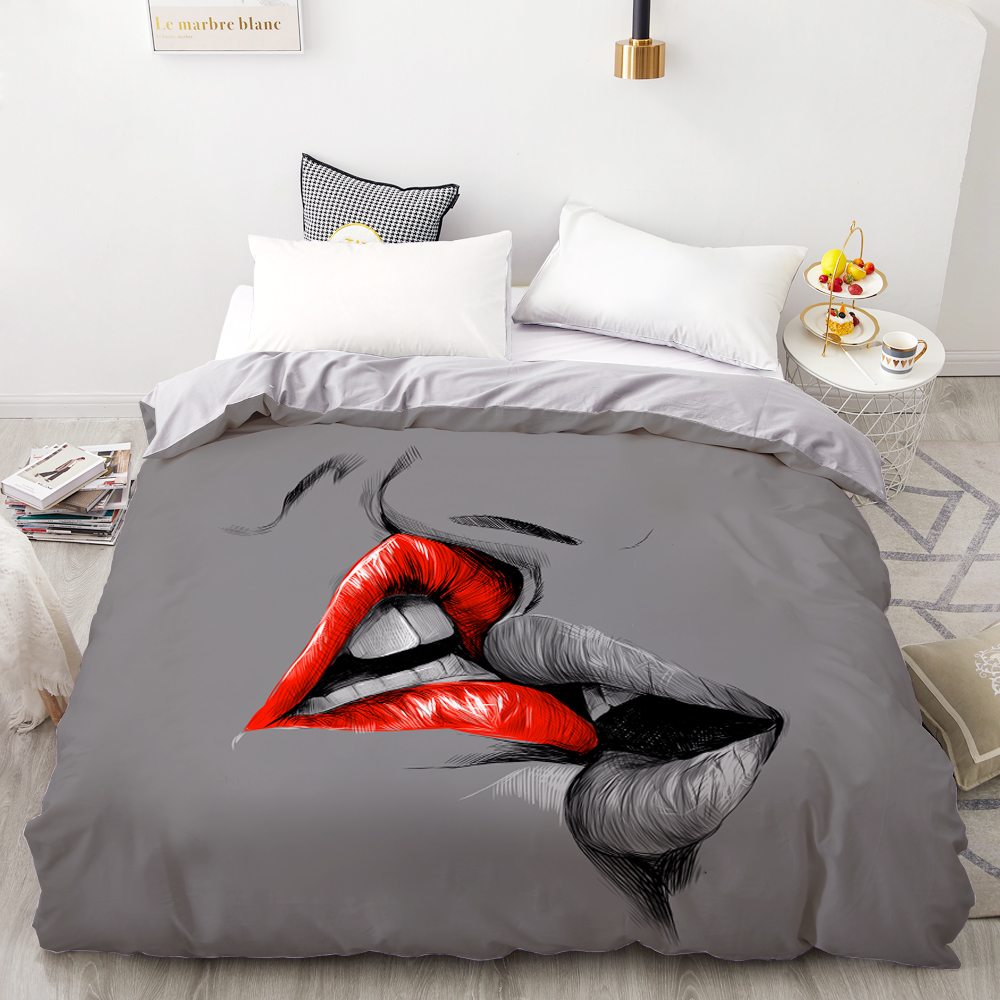 3D Horreur Crâne De Literie Concept sanglante empreinte Housse de couette 100/% microfibre