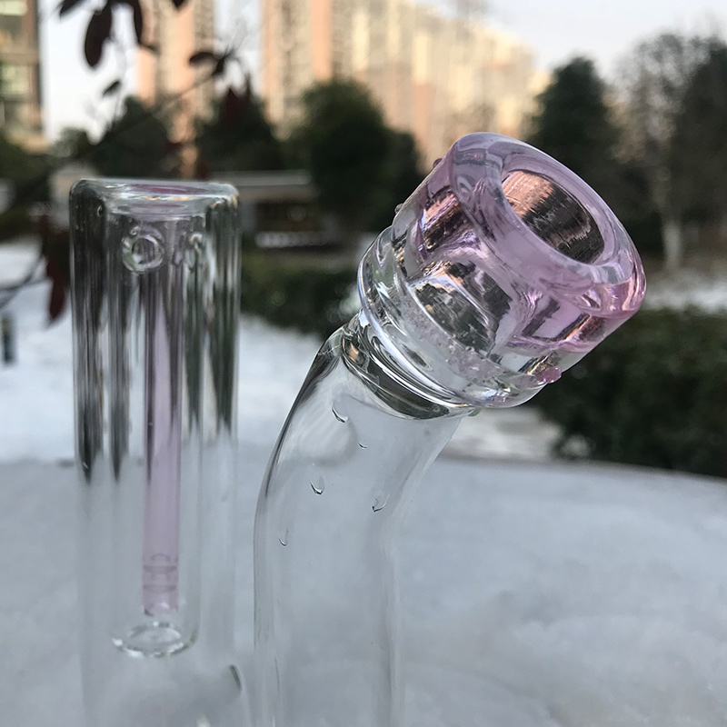 

5.5 inches glass bong handmade pipe sherlock style bubbler Smoking Pipes heady dab oil rigs percolator dab tool