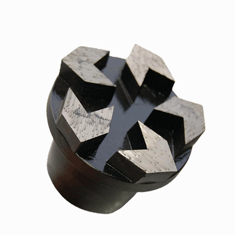 

9 Pieces 2 Inch D50mm Metal Bond Diamond Grinding Plug with Five Arrow Segments Diamond Grinding Wheel for Concrete and Terrazzo Floor