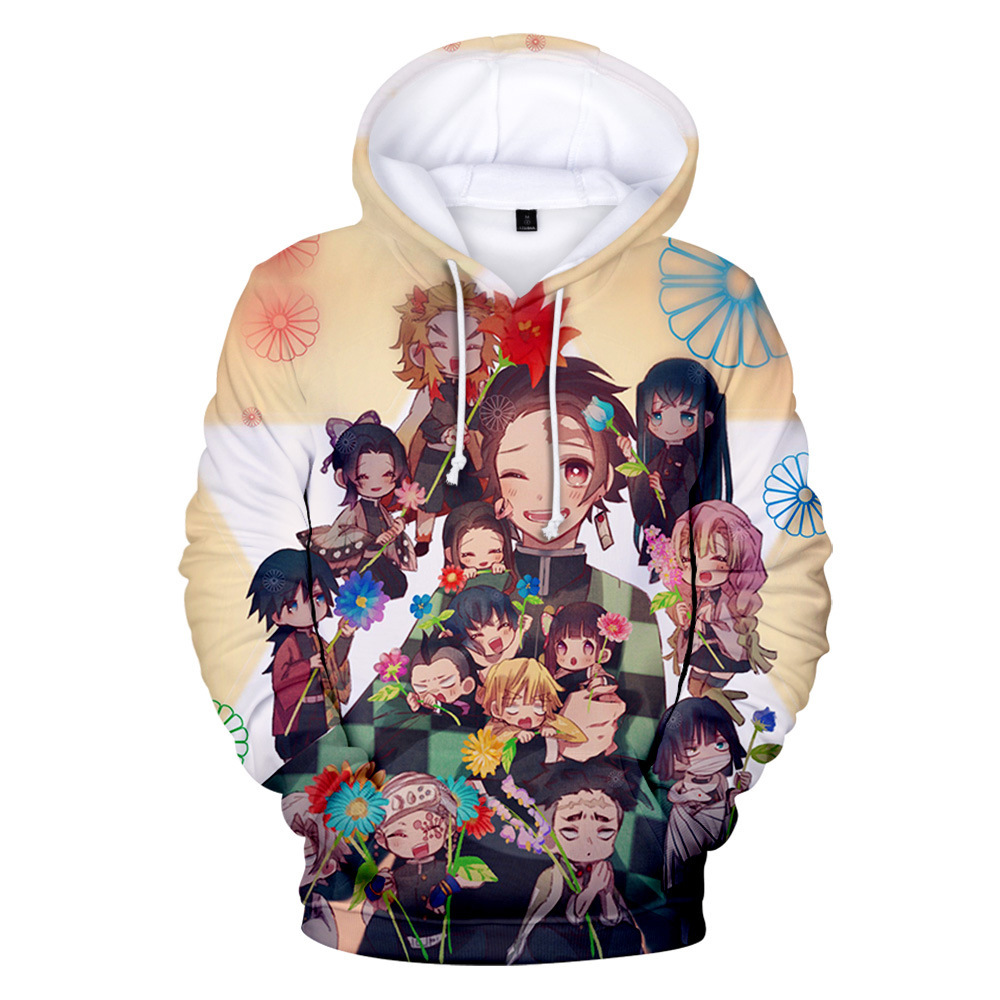 

Japan Anime Demon Slayer Kimetsu No Yaiba 3D Print Funny Hoodies Men Hooded Sweatshirt Streetwear Halloween Cosplay Costume, 001
