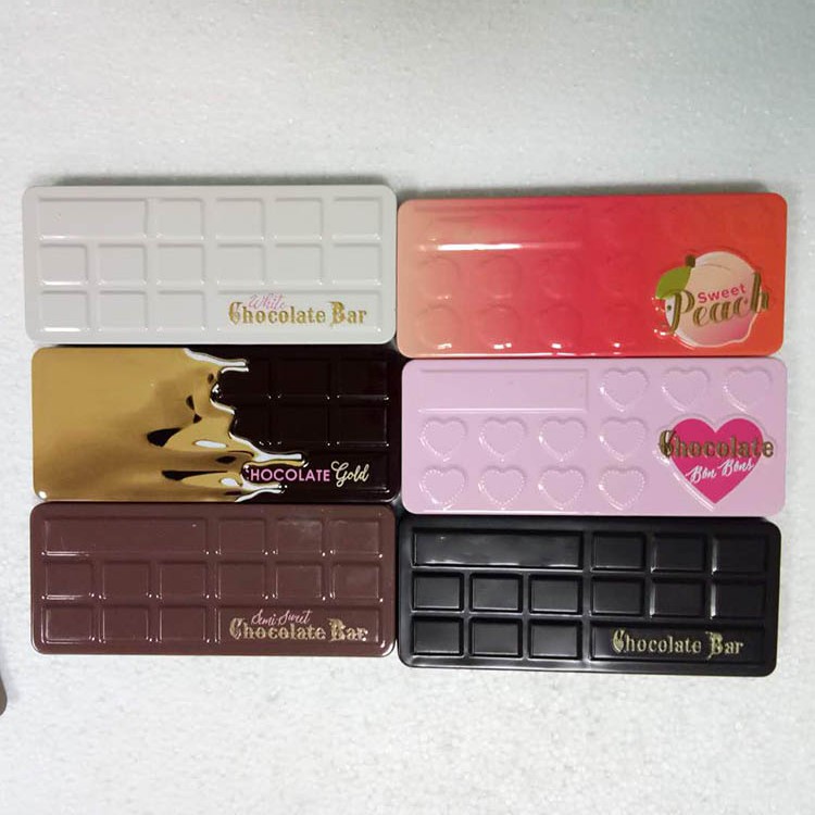 

2017 Hot Faced Eyeshadow Palette Sweet Peach White Chocolate Bar Semi-sweet Chocolate Bon Bons Chocolate Gold eyeshadow free shipping, Multi