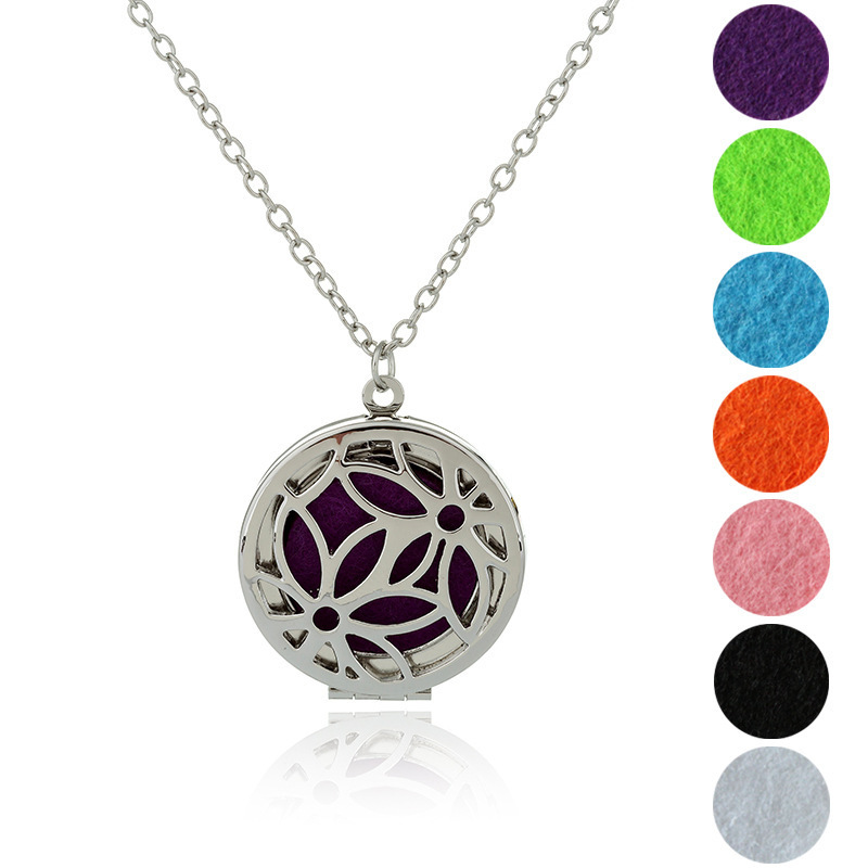 

Both Lotus Box Pendant Ma'am Special-purpose Perfume Emission Organ Necklace Ornaments