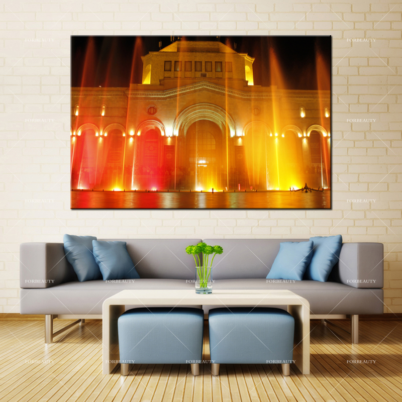 

Forbeauty Canvas Painting Wall Art Republic Square Yerevan Spray Printing Waterproof Ink Home Decor