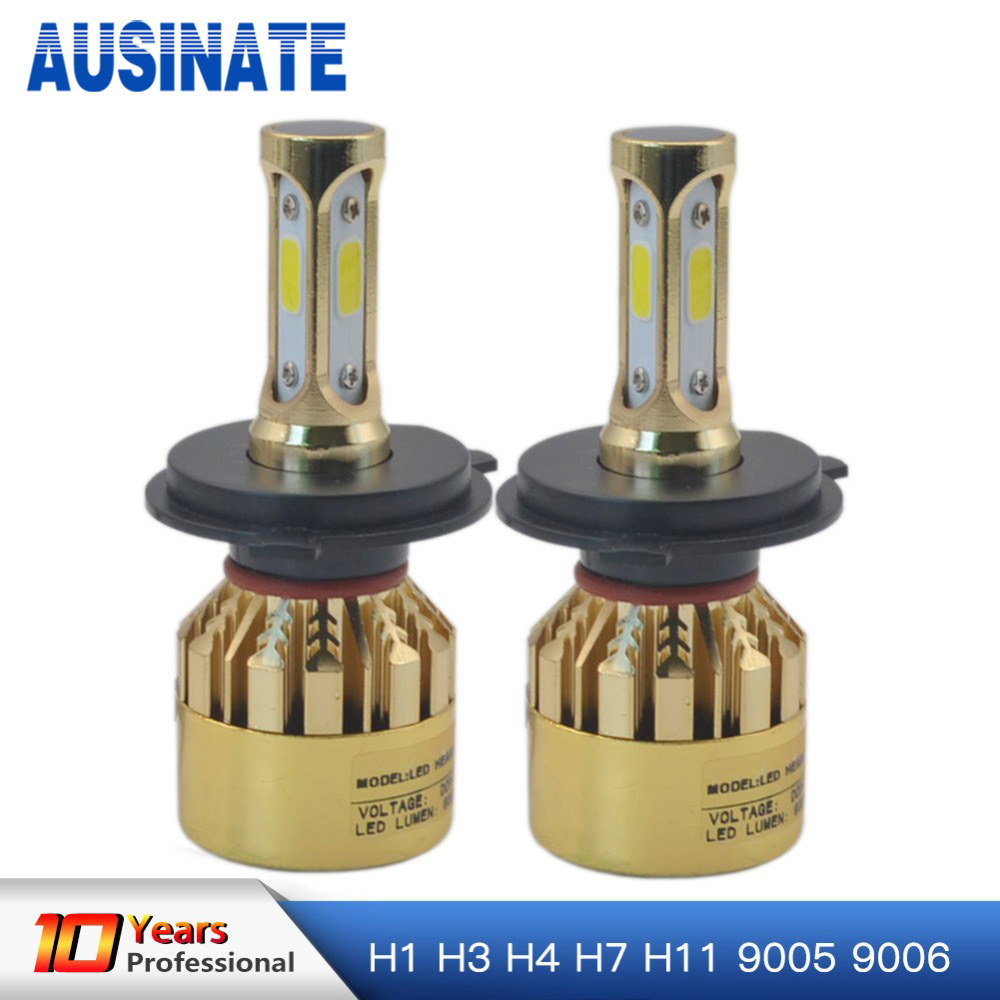 

H4 H7 H11 H1 H3 9005 9006 COB LED Car Headlight Bulb 72W 8000LM Automobile Headlamp Auto Front Fog Light Bulb 6500k Car Styling