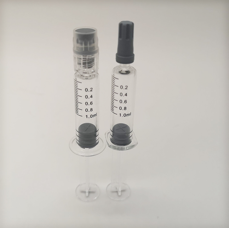 

0.8ml 1ml Luer Lock injuector Glass e cigarette Filling Tool Pyrex Syringe Borosilicate For 510 Cartridges e-Cig Accessories