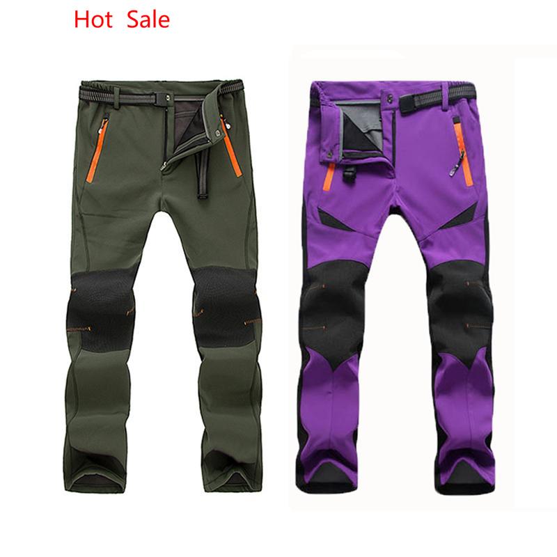 LANBAOSI Pantalones Impermeable Polar de Mujer Softshell Senderismo Esqu/í