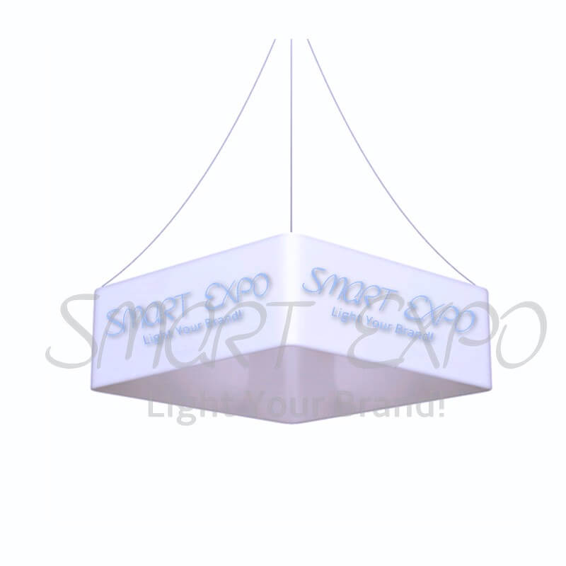 

20ft(L)X4ft(H) Exhibition Booth Logo Showing Hanging Banner with Strong Aluminum Frame Tension Fabric Print Graphic Portable Bag