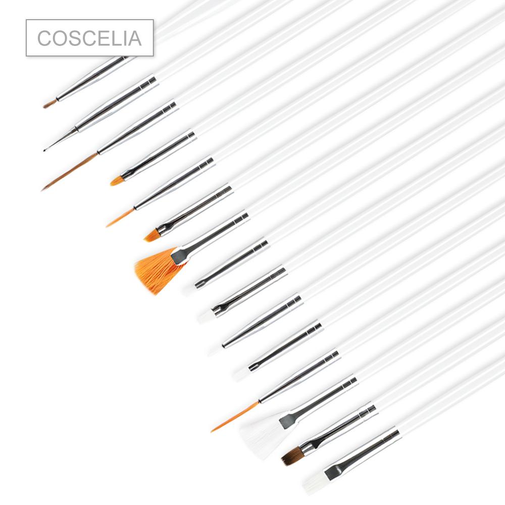 

COSCELIA Nail Print Pen Acrylic Nail Art Brush UV Gel Brush Art Brushes For Manicure pencil